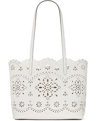 Kate Spade - Do It All Perforated Leather Tote Bag - Lyst