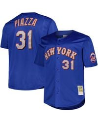 Mitchell & Ness - Mike Piazza New York Mets Big Tall Cooperstown Collection Mesh Batting Practice Jersey - Lyst