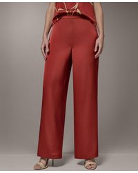 Donna Karan - Wide-leg Mid-rise Full Pants - Lyst