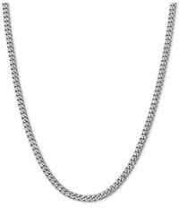 Giani Bernini - Cuban Link 20" Chain Necklace In Sterling Silver - Lyst