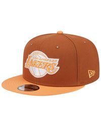 KTZ - Brown/orange Los Angeles Lakers 2-tone Color Pack 9fifty Snapback Hat - Lyst