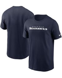 Nike - College Seattle Seahawks Primetime Wordmark Essential T-shirt - Lyst