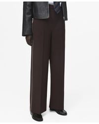 Mango - Side Striped Trousers - Lyst