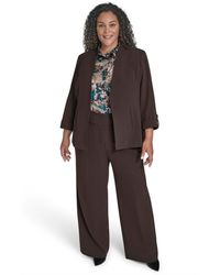 Calvin Klein - Plus Size Notch-lapel 3/4-sleeve Jacket - Lyst
