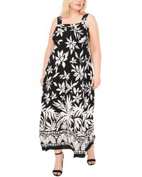Vince Camuto - Plus Size Square-neck Sleeveless Maxi Dress - Lyst