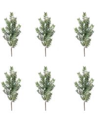 Slickblue - Set Of 6 Snow Pine Sprays For Seasonal Decoration - Lyst