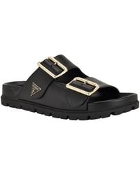 Guess - Fasten Double-buckle Footbed Sandals - Lyst