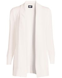 Lands' End - Plus Size School Uniform Cotton Modal Shawl Collar Cardigan Sweater - Lyst