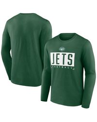 Fanatics - New York Jets Stack The Box Long Sleeve T-shirt - Lyst
