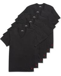 Polo Ralph Lauren - 5+1 Free Bonus Pack Cotton Classic-fit V-neck Undershirts - Lyst