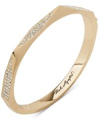 Karl Lagerfeld - Pave Geometric Bangle Bracelet - Lyst