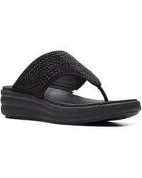 Clarks - Cloudstepper Drift Jaunt Wedge Sandals - Lyst