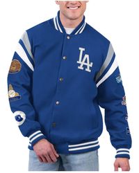 G-III 4Her by Carl Banks - Los Angeles Dodgers Quick Full-snap Varsity Jacket - Lyst
