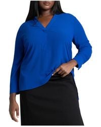 Eloquii - Plus Size Mandarin Collar Tunic - Lyst