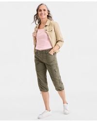 Style & Co. - Mid-rise Cargo Capri Pants - Lyst