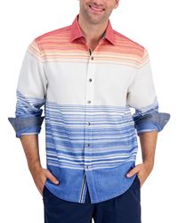 Tommy Bahama - Canyon Beach Bonfire Engineered Yarn-dyed Stripe Button-down Shirt - Lyst