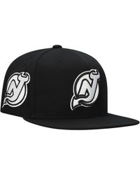 Mitchell & Ness - New Jersey Devils Team Snapback Hat - Lyst