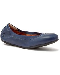 Lands' End - Comfort Slip On Leather Ballet Flats - Lyst