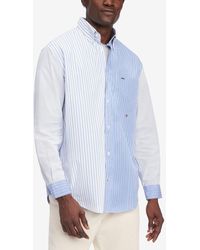 Tommy Hilfiger - Regular-fit Block Stripe Cotton Poplin Shirt - Lyst