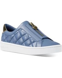 Michael Kors - Keaton Zip Slip On Shoes, Leather - Lyst