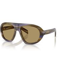 Prada - Geometric Sunglasses - Lyst