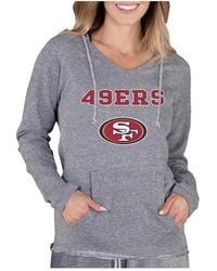 Concepts Sport - San Francisco 49ers Mainstream Tri-blend Raglan Hoodie V-neck Top - Lyst