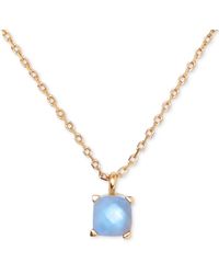 Kate Spade - Gold-tone Cubic Zirconia Pendant Necklace - Lyst