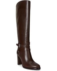 Ralph Lauren - Collins Stacked Heel Tall Boots - Lyst