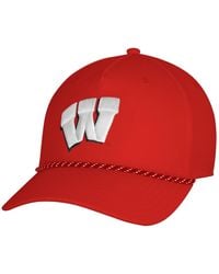 Under Armour - Wisconsin Badgers Sideline Drive Rope Adjustable Hat - Lyst