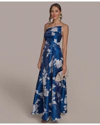 Donna Karan - Floral-print Ball Gown - Lyst