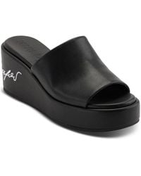 Karl Lagerfeld - Calvina Platform Wedge Sandals - Lyst