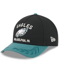 KTZ - Black/green Philadelphia Eagles 2025 Nfl Draft 9forty A-frame M-crown Adjustable Hat - Lyst