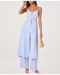 Astr - Rena Sleeveless Cotton Tunic Top - Lyst