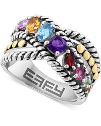 Effy - Effy Multi-gemstone Crossover Statement Ring (1-1/8 Ct. T.w. - Lyst