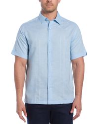 Cubavera - Short Sleeve Panel Button-front Camp Shirt - Lyst