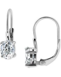 Giani Bernini - Oval Cubic Zirconia Leverback Earrings - Lyst