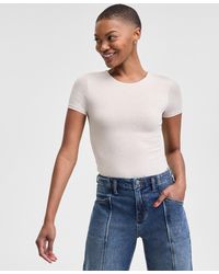 And Now This - Double-layered Crewneck Bodysuit - Lyst
