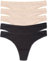 On Gossamer - Cabana Cotton Hip G Thong 5 Pack Underwear - Lyst
