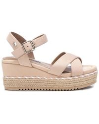 Xti - Suede Wedge Sandals By - Lyst