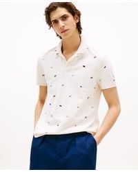 Tommy Hilfiger - Big & Tall All-over Flag Polo Shirt - Lyst