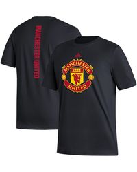 adidas - Manchester United Vertical Back T-shirt - Lyst