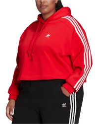 Red adidas Hoodies for Women | Lyst