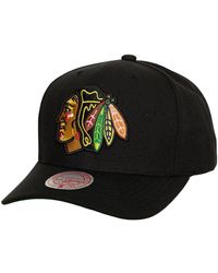 Mitchell & Ness - Chicago Hawks Team Ground Pro Adjustable Hat - Lyst