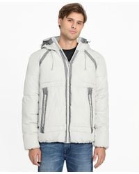 Guess - Hooded Ripstop Puffer Jacket - Lyst