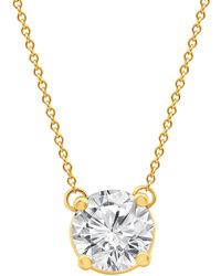 Badgley Mischka - Certified Lab Grown Diamond Solitaire Pendant 18" Necklace (2-1/4 Ct. T.w. - Lyst