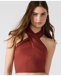 Steve Madden - Winnie Halter Crop Top - Lyst