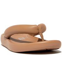 Fitflop - Iqushion D-luxe Padded Leather Flip-flops - Lyst