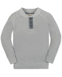 Hope & Henry - Little And Big Boys' Organic Long Sleeve Henley Pullover Sweater - Lyst