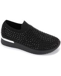 Kenneth Cole Reaction Cameron Jewel Sweatpants Sneakers - Black
