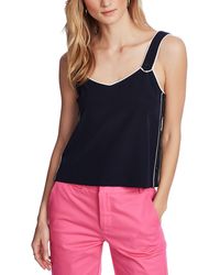 Court & Rowe - Contrast-piped V-neck Tank Top - Lyst